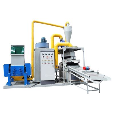 Máquina de granulação avançada de cabos de cobre de sucata com controle PLC e alcance de fio de 0,2-20 mm