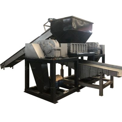 800-5000kg/h Capacidade Triturador de dois eixos para latas de alumínio Máquina de trituração de sucata de metal