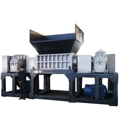 800-5000kg/h Capacidade Triturador de dois eixos para latas de alumínio Máquina de trituração de sucata de metal
