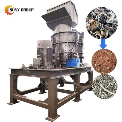 Resíduos de materiais metálicos mistos Maçã de trituração de martelo Máquina de trituração de tambor 12000KG Peso