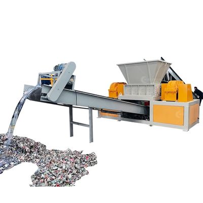 800-5000 kg/h Capacidade Triturador de Tesoura de eixo duplo para demandas de trituração de carga pesada