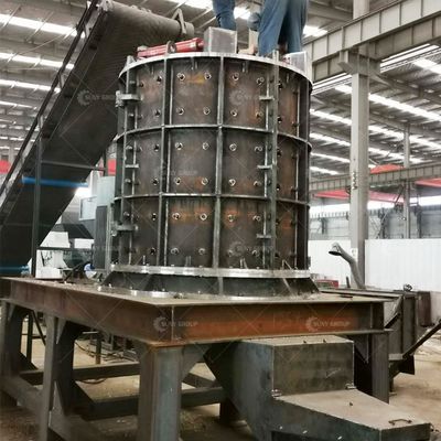 Máquina de trituração de resíduos de aço com trituração por martelo vertical e peso unitário de 40 kg