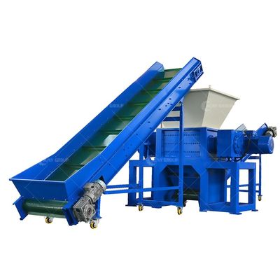 800-5000 kg/h Triturador de duplo eixo de alta produtividade para resíduos de papel e plástico ABS