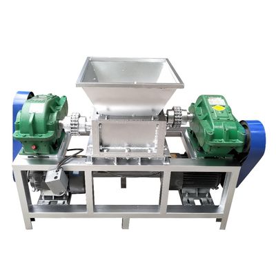 Compacto Design 380V/50Hz Voltagem Mini Double Shaft Shredder para Produção em Pequena Escala