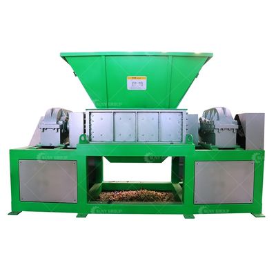 9CrSi/D2/SKD-11 Blades Double Shaft Shredder para madeira e sucata metálica de pneus de plástico